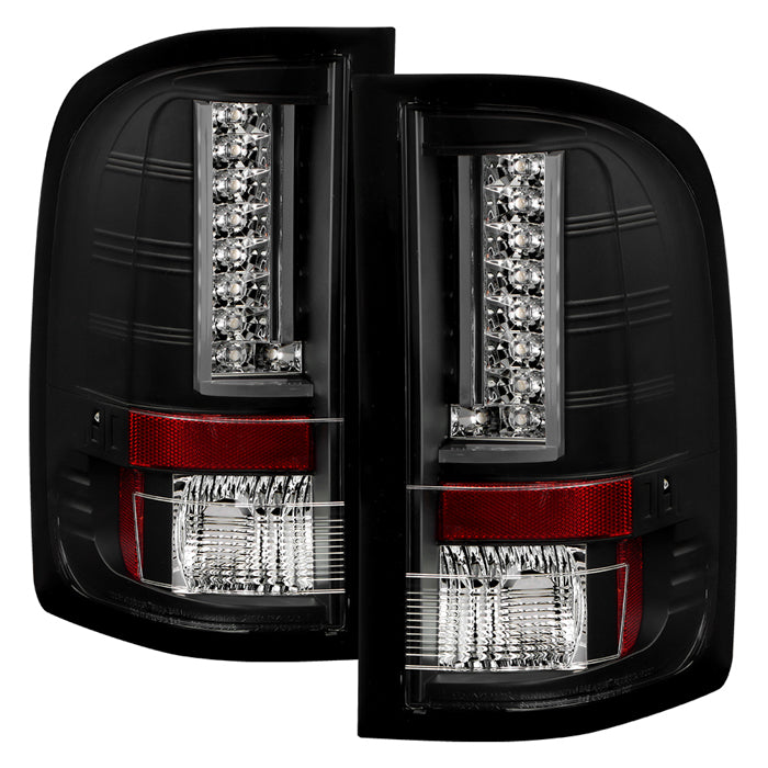 Spyder Chevy Silverado 07-13 Version 2 LED Tail Lights - Black ALT-YD-CS07V2-LED-BK 5081766