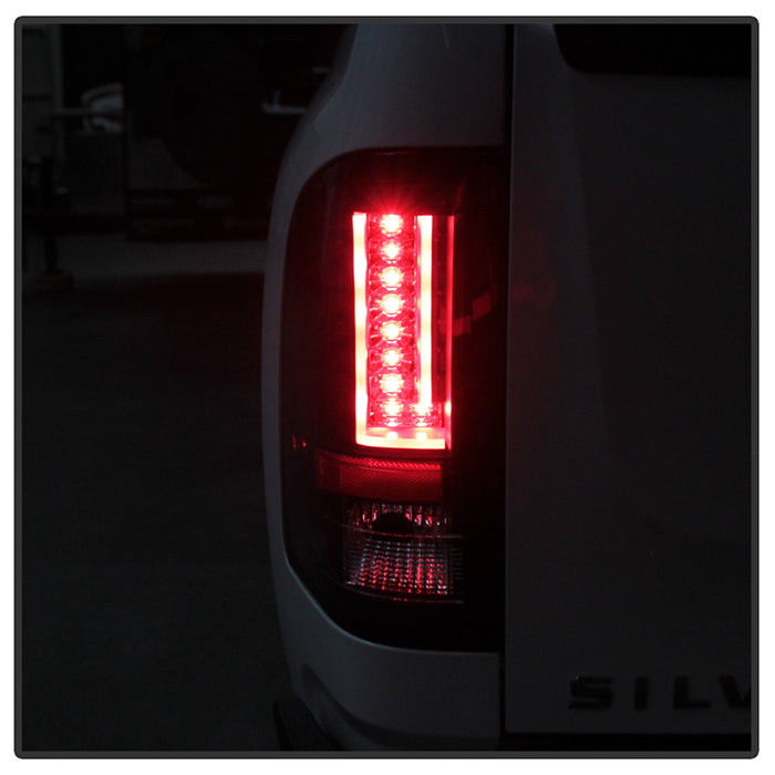 Spyder Chevy Silverado 07-13 Version 2 LED Tail Lights - Black ALT-YD-CS07V2-LED-BK 5081766