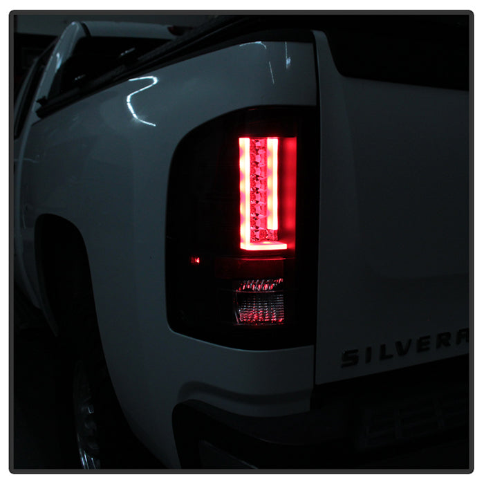 Spyder Chevy Silverado 07-13 Version 2 LED Tail Lights - Black ALT-YD-CS07V2-LED-BK 5081766