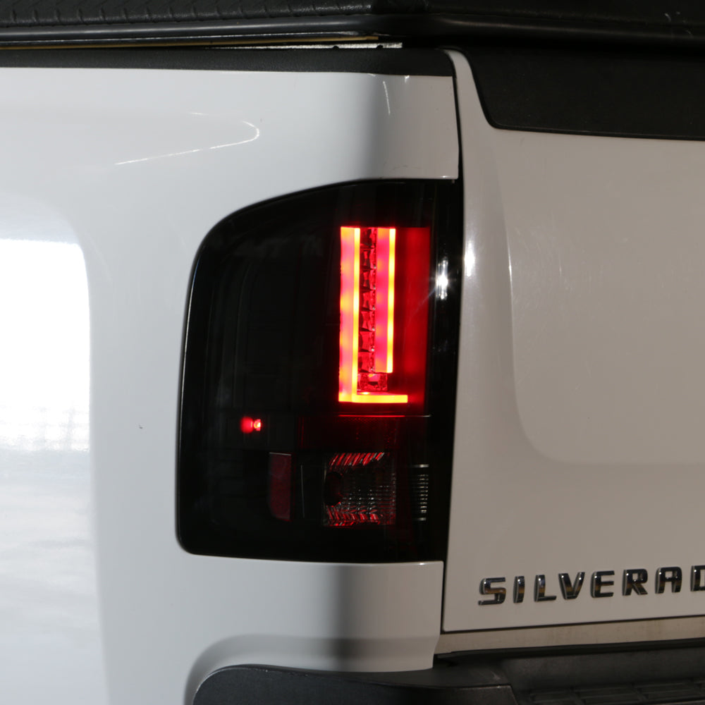 Spyder Chevy Silverado 07-13 Version 2 LED Tail Lights - Black ALT-YD-CS07V2-LED-BK 5081766