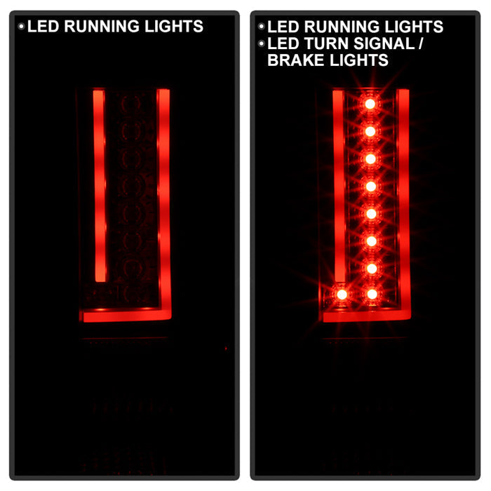 Spyder Chevy Silverado 07-13 Version 2 LED Tail Lights - Black ALT-YD-CS07V2-LED-BK 5081766