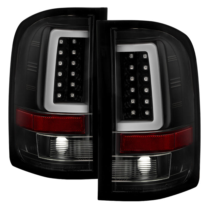 Spyder 07-13 Silverado (Will Not Work w/2010 921 Bulb) V3 LED Tail Lghts Blk ALT-YD-CS07V3-LBLED-BK 5084088