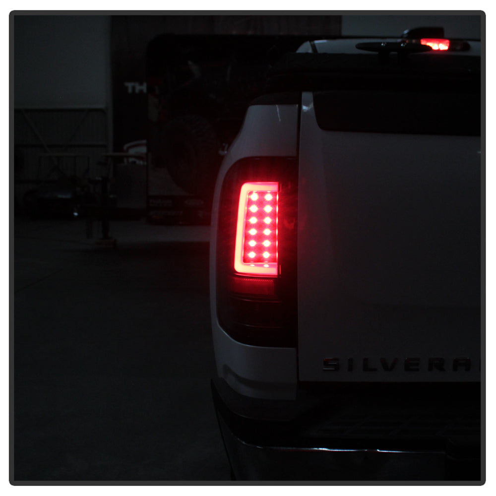 Spyder 07-13 Silverado (Will Not Work w/2010 921 Bulb) V3 LED Tail Lghts Blk ALT-YD-CS07V3-LBLED-BK 5084088