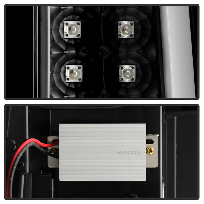 Spyder 07-13 Silverado (Will Not Work w/2010 921 Bulb) V3 LED Tail Lghts Blk ALT-YD-CS07V3-LBLED-BK 5084088