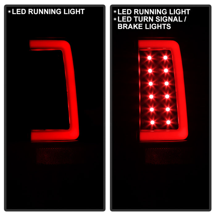 Spyder 07-13 Silverado (Will Not Work w/2010 921 Bulb) V3 LED Tail Lghts Blk ALT-YD-CS07V3-LBLED-BK 5084088