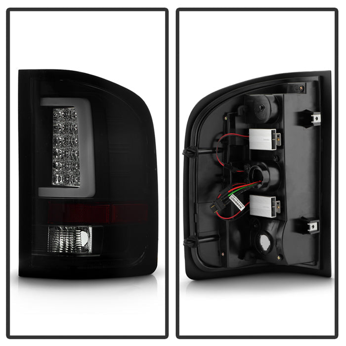 Spyder 07-13 Silverado (Will Not Work w/2010 921 Bulb)V3 Tail Lights Blk Smk ALT-YD-CS07V3-LBLED-BSM 5084095