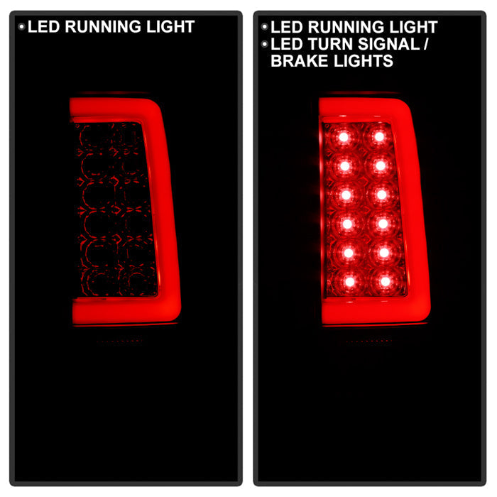 Spyder 07-13 Silverado (Will Not Work w/2010 921 Bulb)V3 Tail Lights Blk Smk ALT-YD-CS07V3-LBLED-BSM 5084095