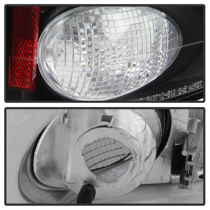 Spyder Chevy S10 94-04/GMC Sonoma 94-04/Isuzu Hombre 96-00 Euro Tail Lights Blk ALT-YD-CS1094-BK 5001887