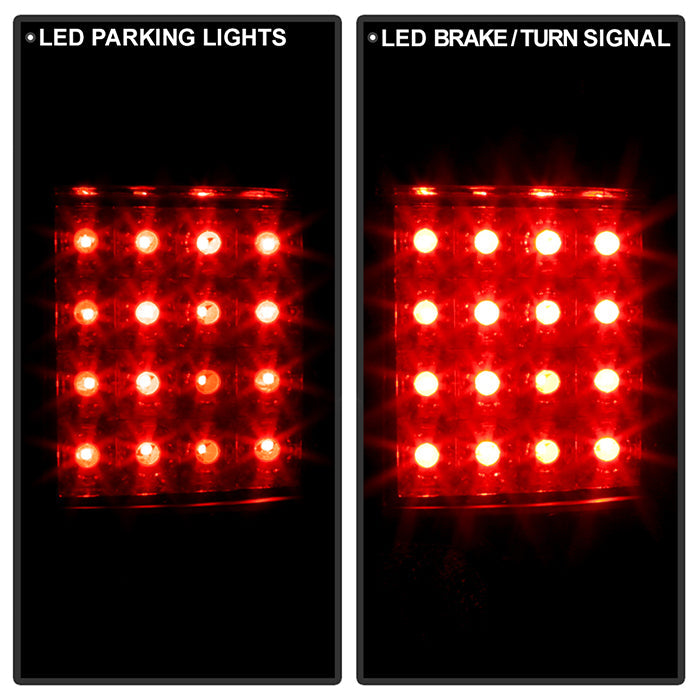 Spyder Chevy S10 94-04/GMC Sonoma 94-04/Isuzu Hombre 96-00 LED Tail Lights Blk ALT-YD-CS1094-LED-BK 5001917