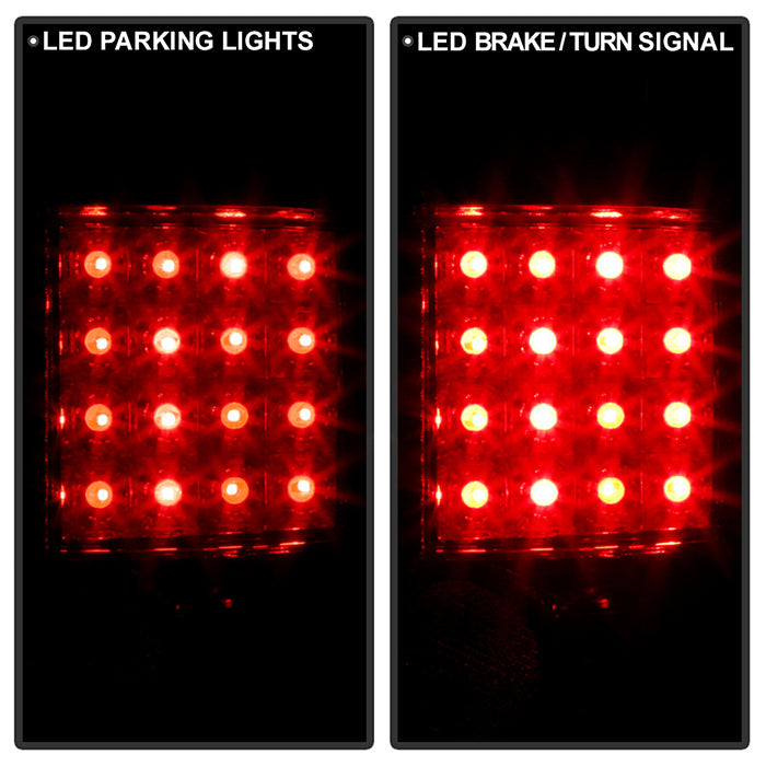 Spyder Chevy S10 94-04 /Isuzu Hombre 96-00 LED Tail Lights Red Clear ALT-YD-CS1094-LED-RC 5001931