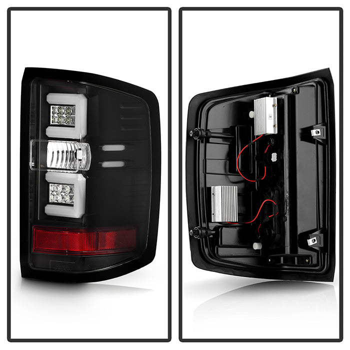 Spyder Chevy 1500 14-16 Light Bar LED Tail Lights Blk ALT-YD-CS14-LBLED-BK 5079985
