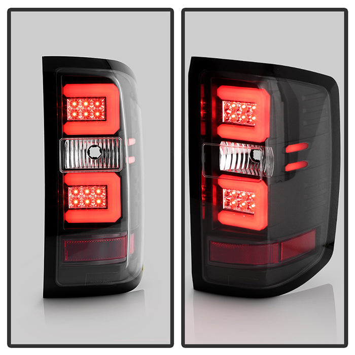 Spyder Chevy 1500 14-16 Light Bar LED Tail Lights Blk ALT-YD-CS14-LBLED-BK 5079985
