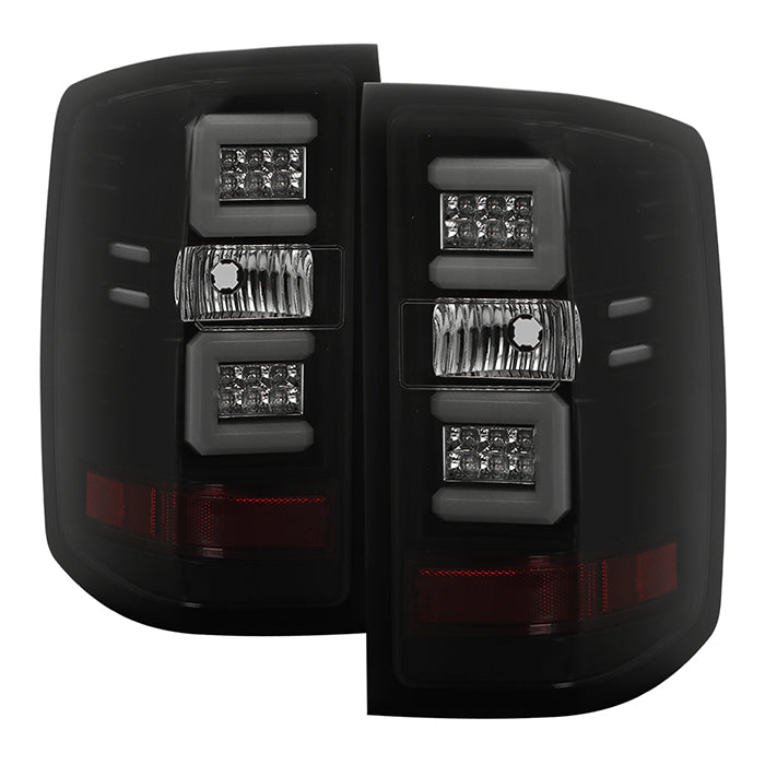 Spyder Chevy 1500 14-16 Light Bar LED Tail Lights Blk Smke ALT-YD-CS14-LBLED-BSM 5079992