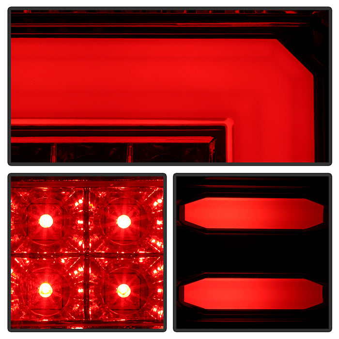 Spyder Chevy 1500 14-16 Light Bar LED Tail Lights Red Clear ALT-YD-CS14-LBLED-RC 5080011