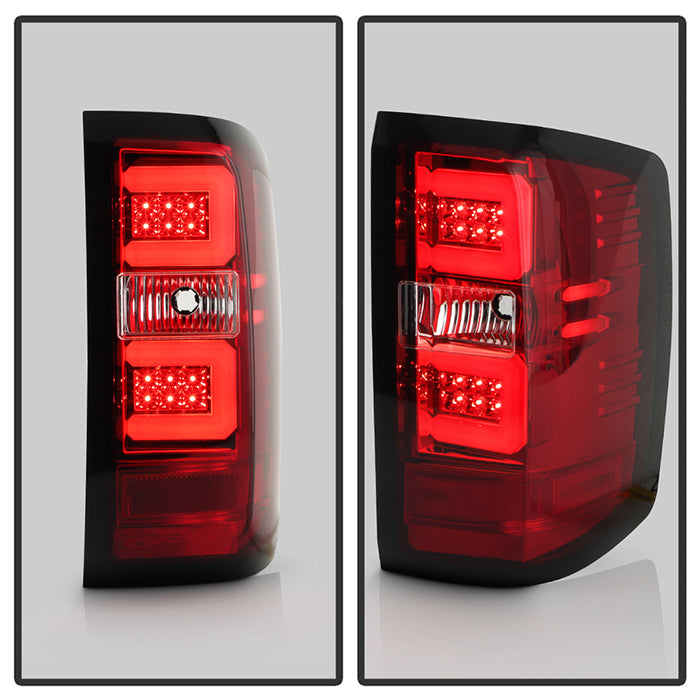 Spyder Chevy 1500 14-16 Light Bar LED Tail Lights Red Clear ALT-YD-CS14-LBLED-RC 5080011
