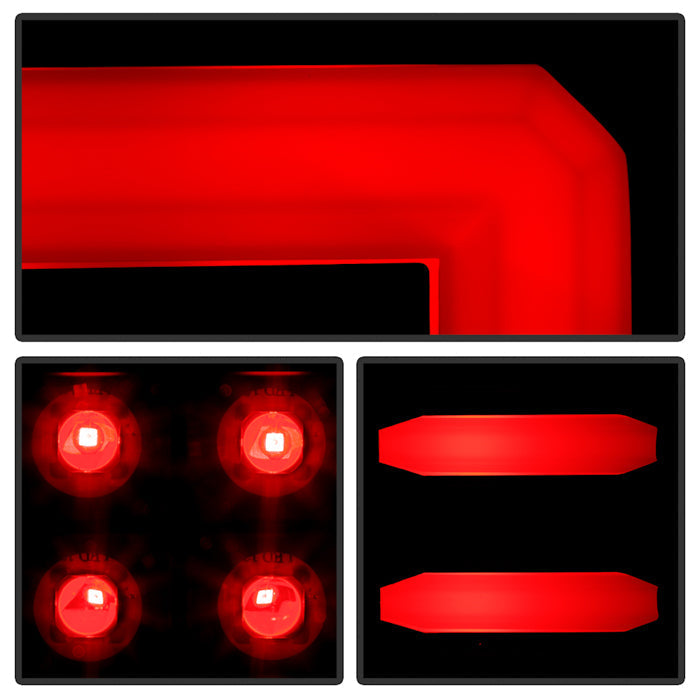 Spyder 16-18 Chevy Silverado Light Bar LED Tail Lights - All Black ALT-YD-CS16-LED-B 5085863