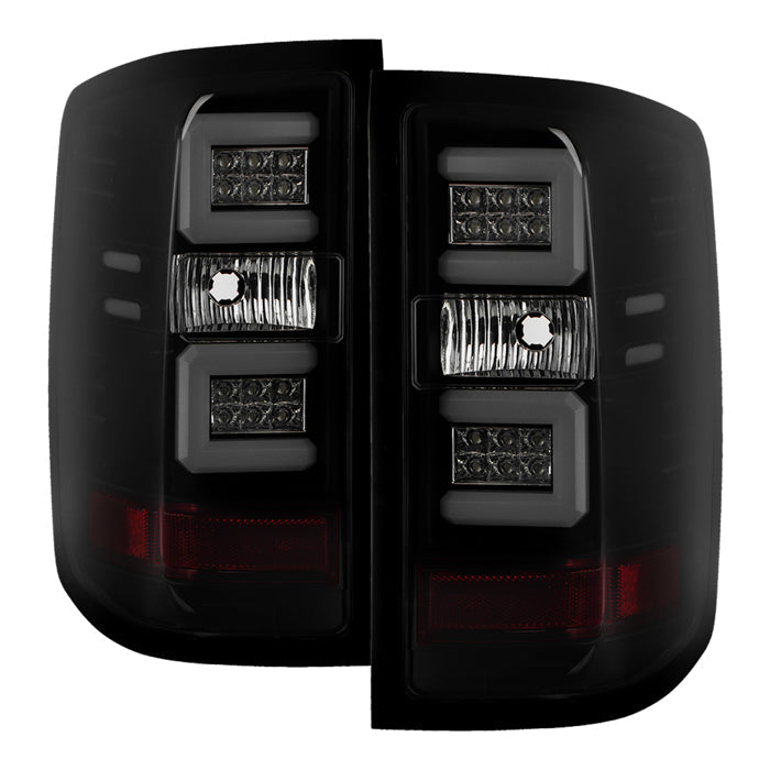 Spyder Chevy Silverado 16-17 Light Bar LED Tail Lights - Black Smoke ALT-YD-CS16-LED-BSM 5083739
