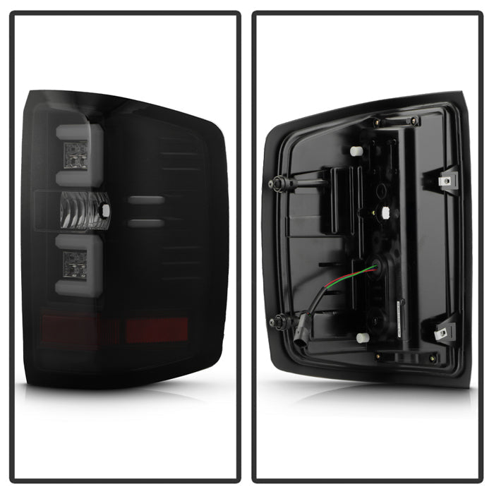 Spyder Chevy Silverado 16-17 Light Bar LED Tail Lights - Black Smoke ALT-YD-CS16-LED-BSM 5083739