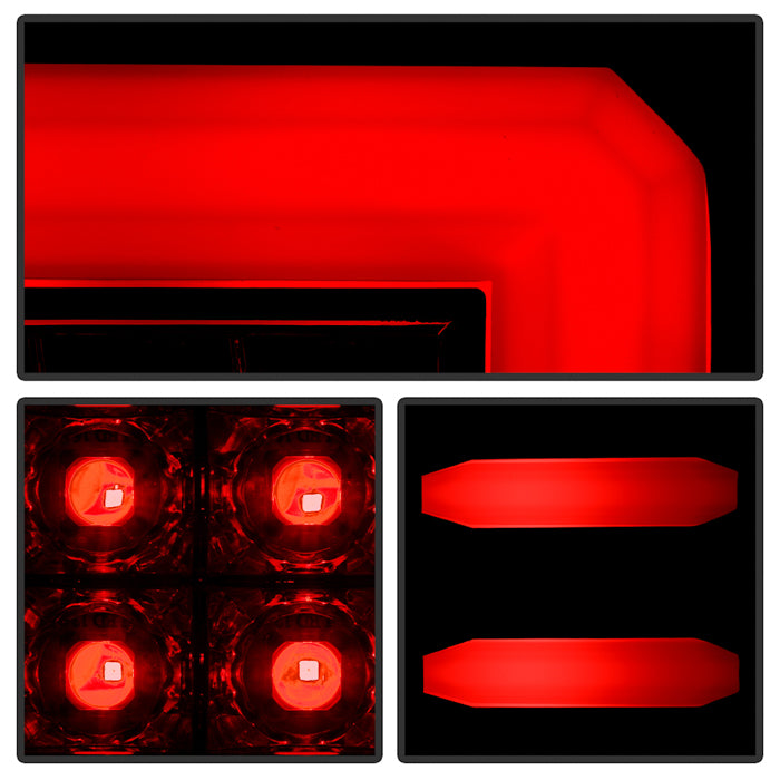Spyder Chevy Silverado 16-17 Light Bar LED Tail Lights - Black Smoke ALT-YD-CS16-LED-BSM 5083739