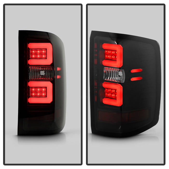 Spyder Chevy Silverado 16-17 Light Bar LED Tail Lights - Black Smoke ALT-YD-CS16-LED-BSM 5083739