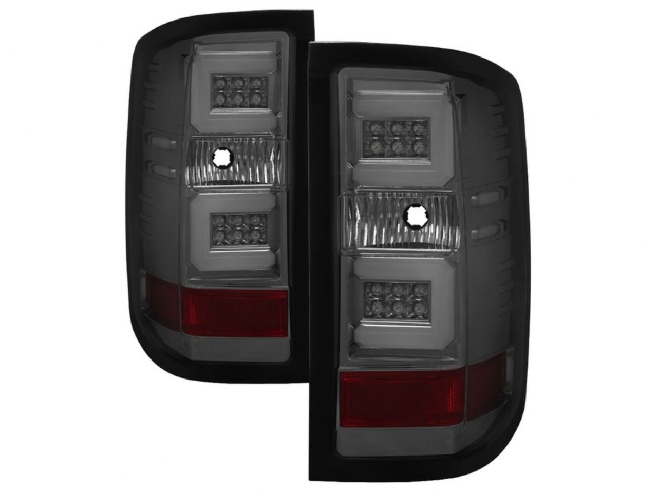 Spyder Chevy Silverado 2016-2017 Light Bar LED Tail Lights - Smoke