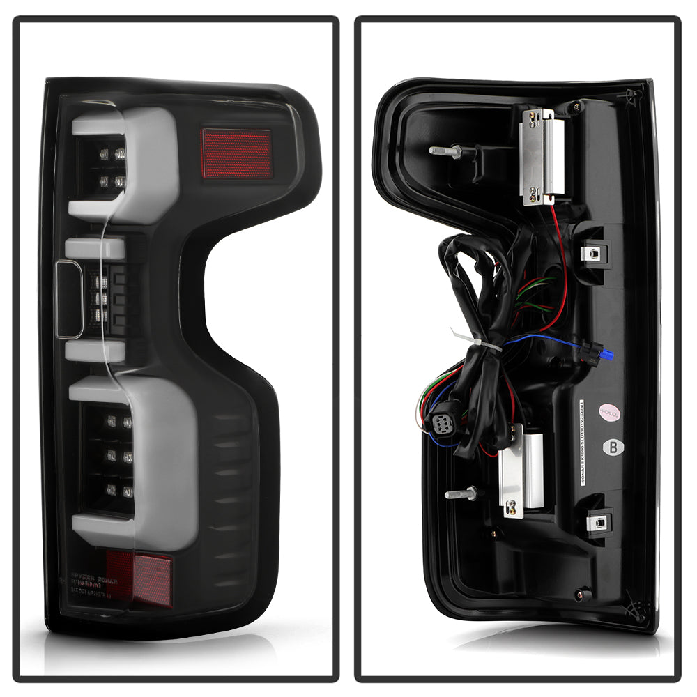 Spyder Chevy Silverado 19-20 LED Tail Light Black ALT-YD-CS19HAL-BK 5087256
