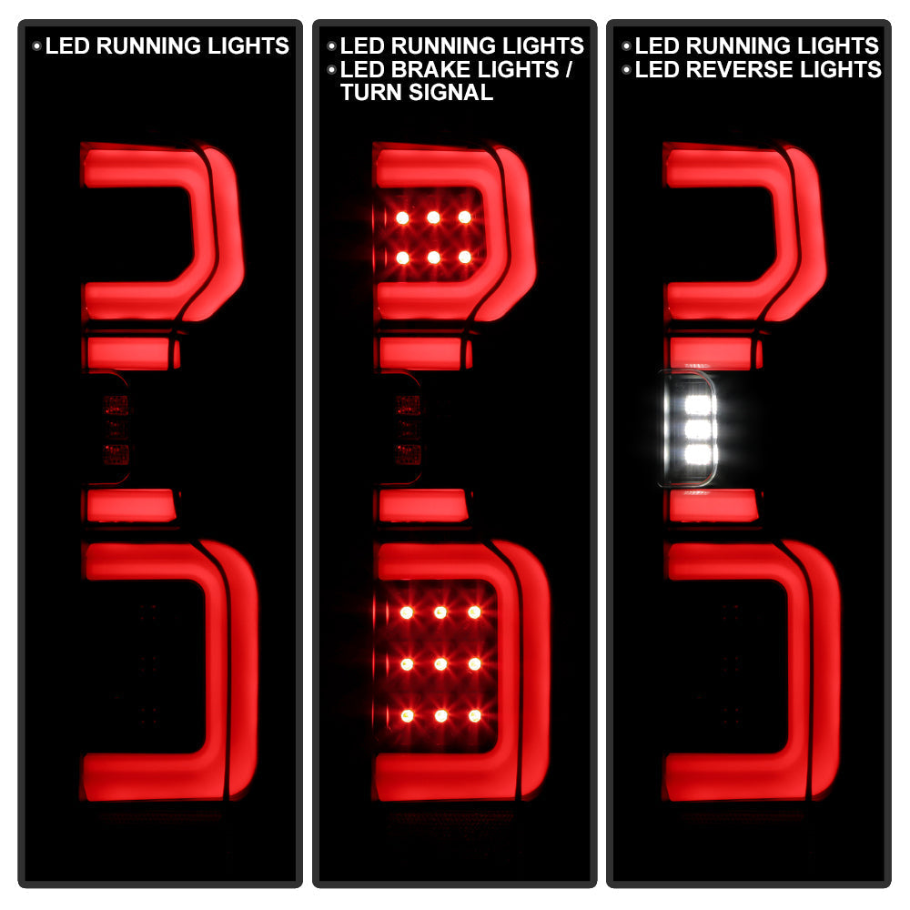 Spyder Chevy Silverado 19-20 (Do Not Fit Halogen Model) LED Tail Light Blk ALT-YD-CS19LED-BK 5087270