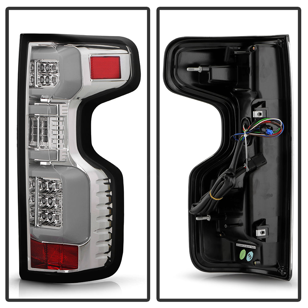 Spyder Chevy Silverado 19-20 (Do Not Fit Halogen Model) LED Tail Light - Chrome ALT-YD-CS19LED-C 5087287