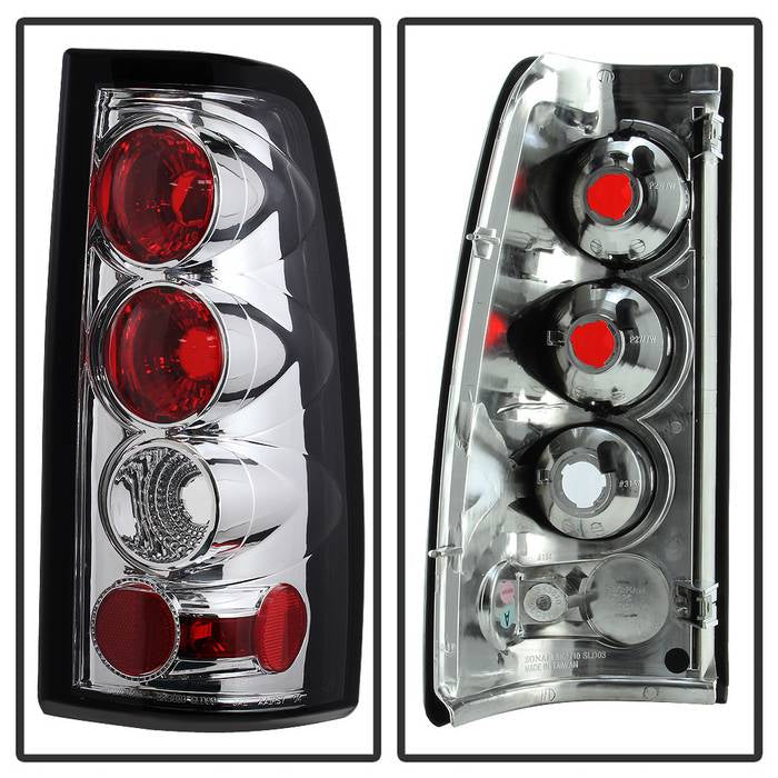 Spyder Chevy Silverado 1500 99-02 Euro Tail Lights G2 Version Chrm ALT-YD-CS99-G2-C 5002020