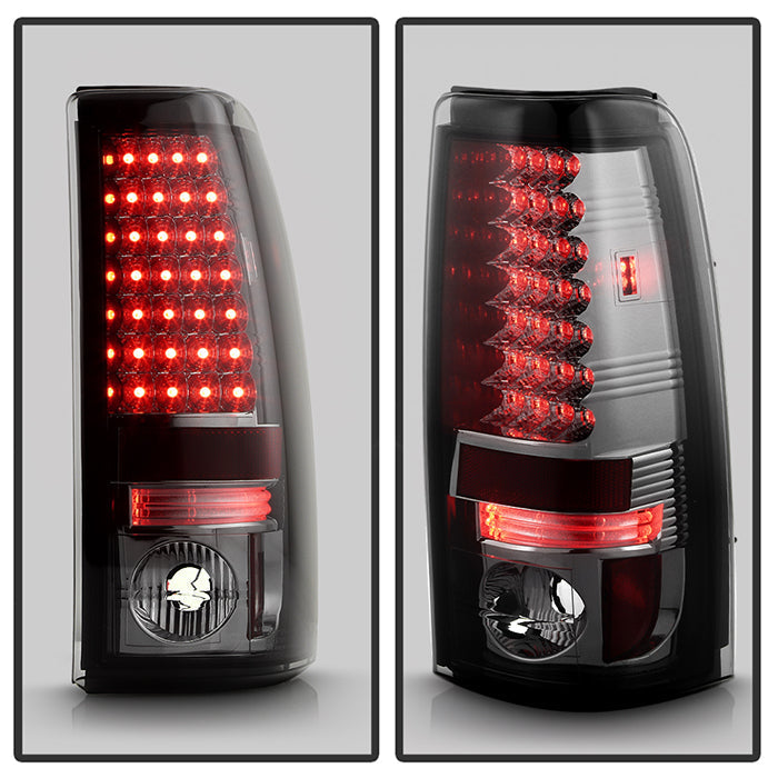 Spyder Chevy Silverado 1500 99-02 (Not Fit Stepside) LED Tail Lights Smke ALT-YD-CS99-LED-SM 5002082