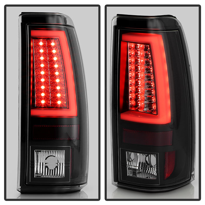 Spyder Chevy Silverado 1500/2500 99-02 Version 2 LED Tail Lights - Black ALT-YD-CS99V2-LED-BK 5081865