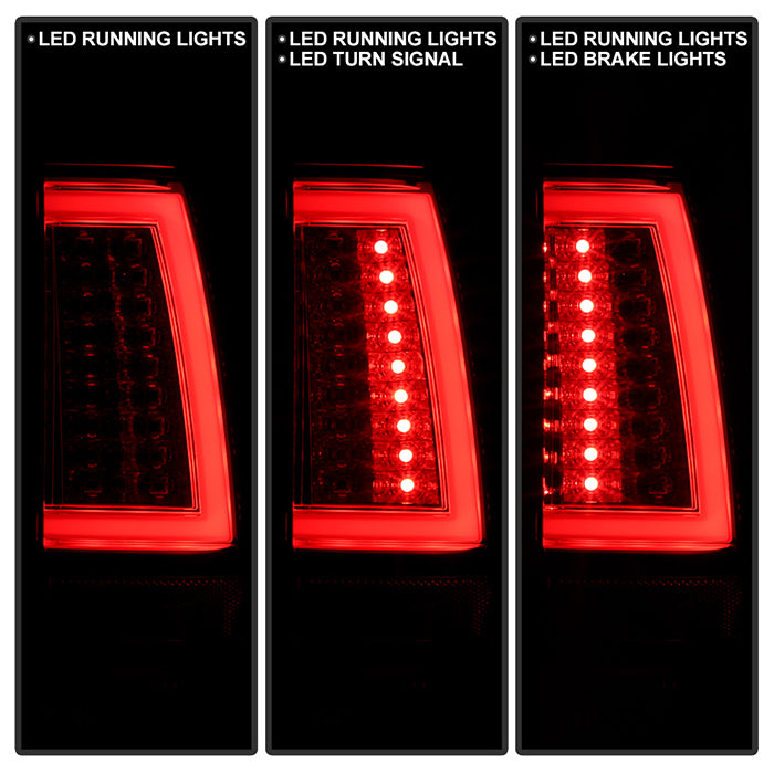Spyder Chevy Silverado 1500/2500 99-02 Version 2 LED Tail Lights - Red Clear ALT-YD-CS99V2-LED-RC 5081872