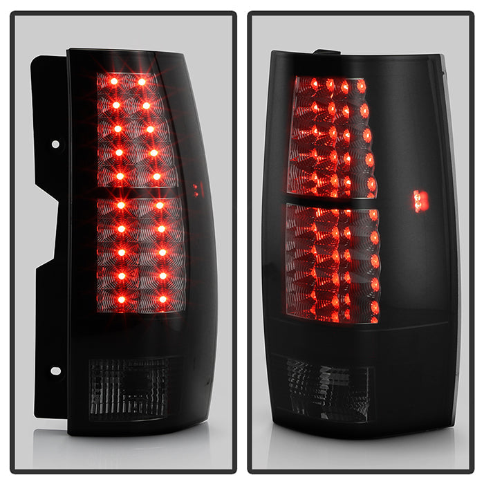 Spyder Chevy Suburban/GMC Yukon/Yukon Denali 07-14 LED Tail Lights Blk Smke ALT-YD-CSUB07-LED-BSM 5078087