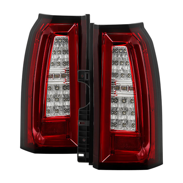 Spyder Chevy Tahoe / Suburban 15-17 LED Tail Lights - Red Clear (ALT-YD-CTA15-LED-RC) 5085085