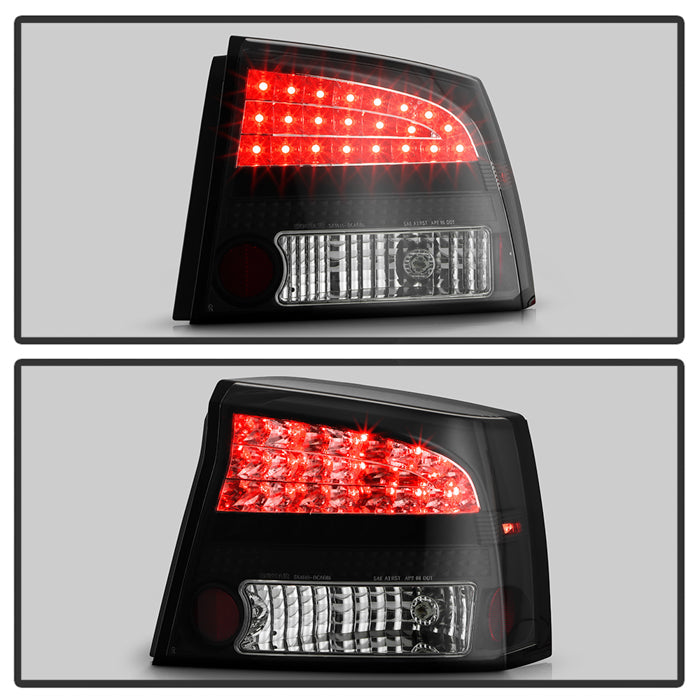Spyder Dodge Charger 09-10 LED Tail Lights Black ALT-YD-DCH09-LED-BK 5031662