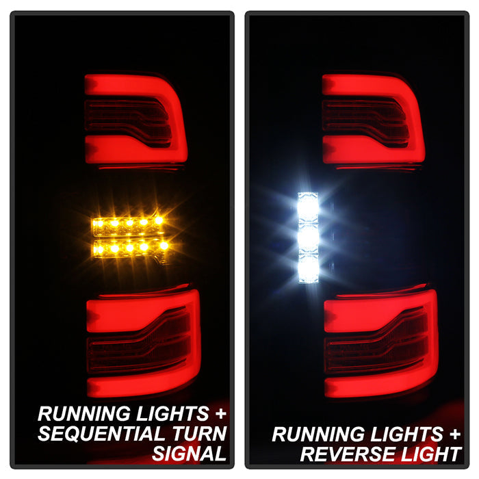 Spyder Dodge Ram 19-20 LED Tail Light Black ALT-YD-DR19HAL-SEQ-BK 5087294