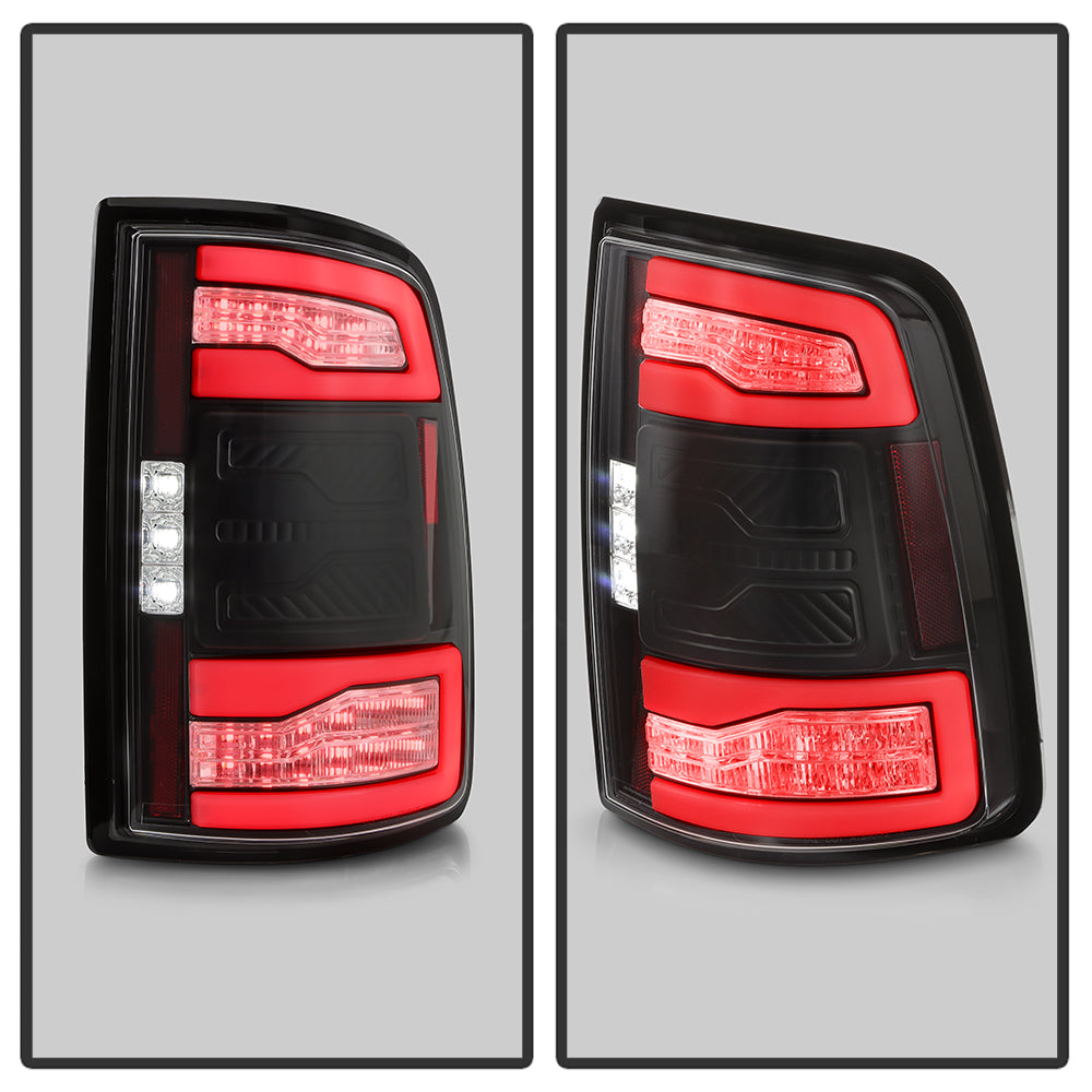 SPYDER 19-24 Dodge Ram 2500/3500 HD LED Tail Lights - Black (ALT-YD-DR19HDLEDAP-GRSEQ-BK) 5089410