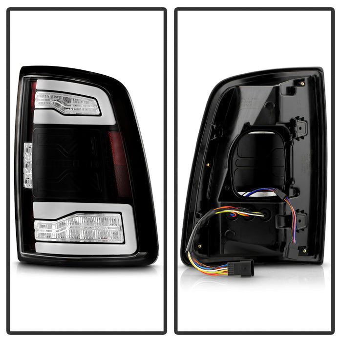 SPYDER 19-24 Dodge Ram 2500/3500 HD LED Tail Lights - Blk (ALT-YD-DR19HDLEDBSAP-GRSEQ-BK) 5089427