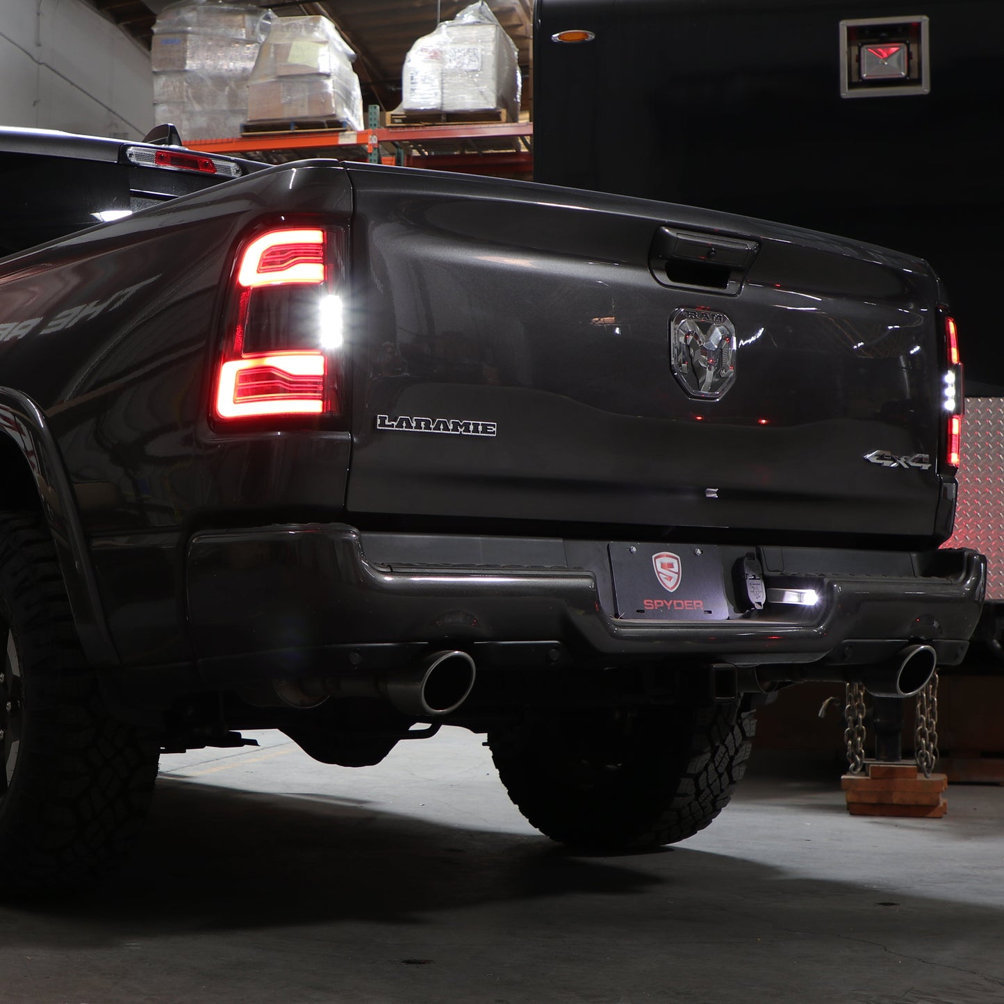 SPYDER Dodge RAM 1500 19-21 Factory LED Model LED Tail Lights - Red Clear ALT-YD-DR19LED-SEQ-BK 5088505