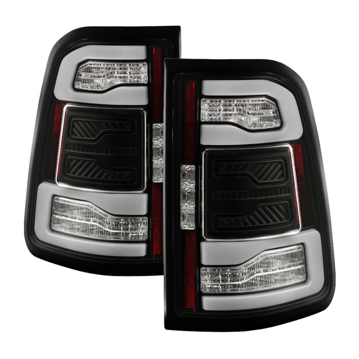 SPYDER Apex 19-23 Dodge Ram 1500 (w/ Factory LED) LED Tail Light - Black (ALT-YD-DR19LEDT2-SEQ-BK) 5089144