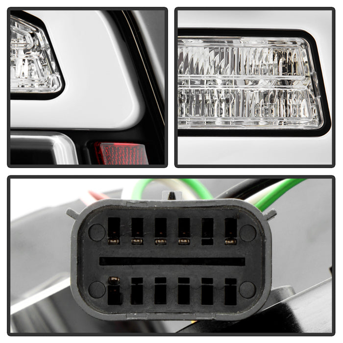 SPYDER Apex 19-23 Dodge Ram 1500 (w/ Factory LED) LED Tail Light - Black (ALT-YD-DR19LEDT2-SEQ-BK) 5089144