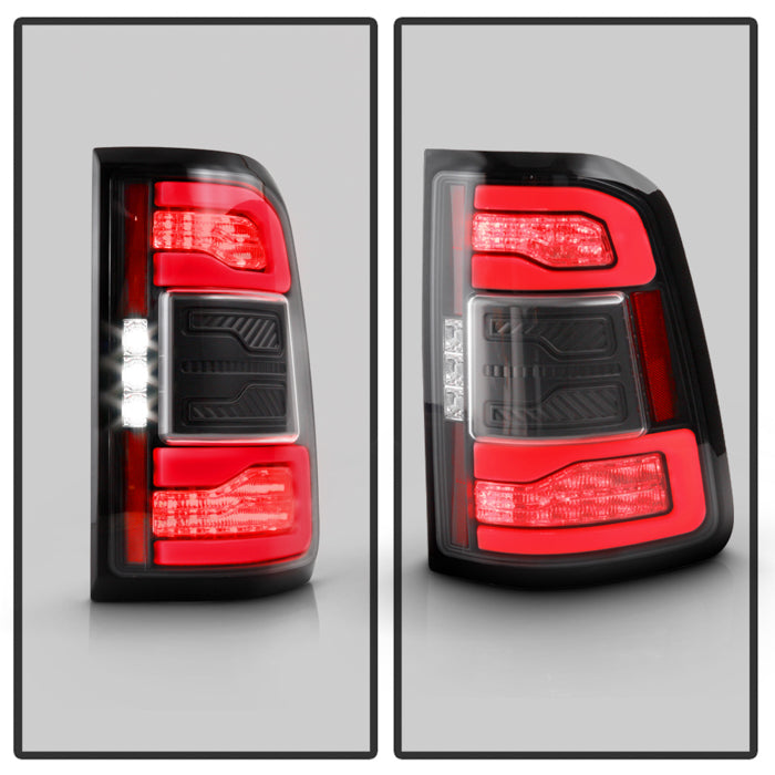 SPYDER Apex 19-23 Dodge Ram 1500 (w/ Factory LED) LED Tail Light - Black (ALT-YD-DR19LEDT2-SEQ-BK) 5089144