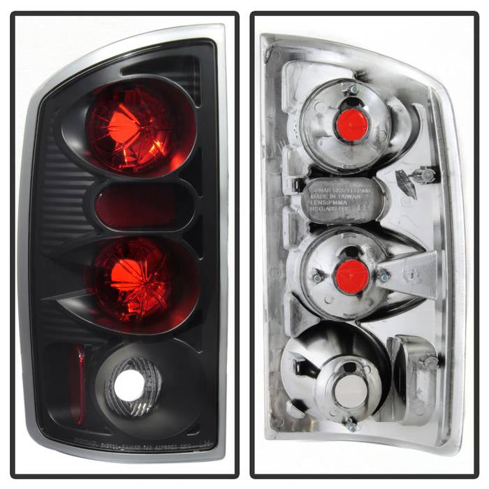Spyder Dodge Ram 02-06 1500/Ram 2500/3500 03-06 Euro Style Tail Lights Black ALT-YD-DRAM02-BK 5002525