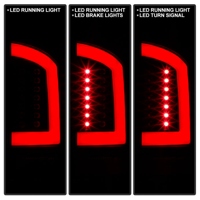 Spyder 03-06 Dodge Ram 2500/3500 V3 Light Bar LED Tail Light - Black (ALT-YD-DRAM02V3-LBLED-BK) 5084118