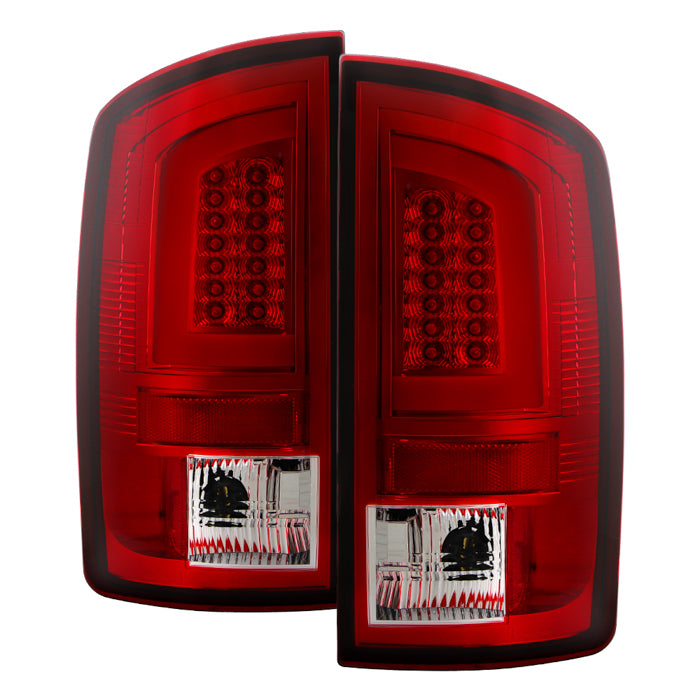 Spyder 03-06 Dodge Ram 2500/3500 V3 Light Bar LED Tail Light - Red Clear (ALT-YD-DRAM02V3-LBLED-RC) 5084132