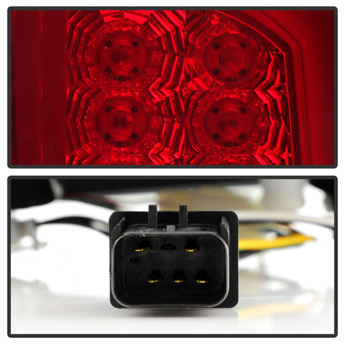 Spyder 03-06 Dodge Ram 2500/3500 V3 Light Bar LED Tail Light - Red Clear (ALT-YD-DRAM02V3-LBLED-RC) 5084132
