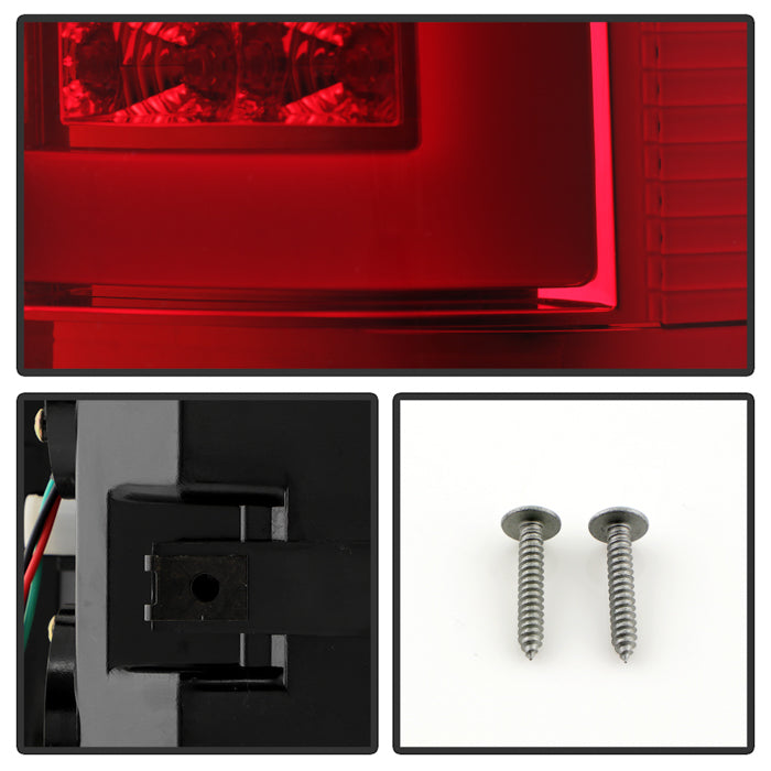 Spyder 03-06 Dodge Ram 2500/3500 V3 Light Bar LED Tail Light - Red Clear (ALT-YD-DRAM02V3-LBLED-RC) 5084132