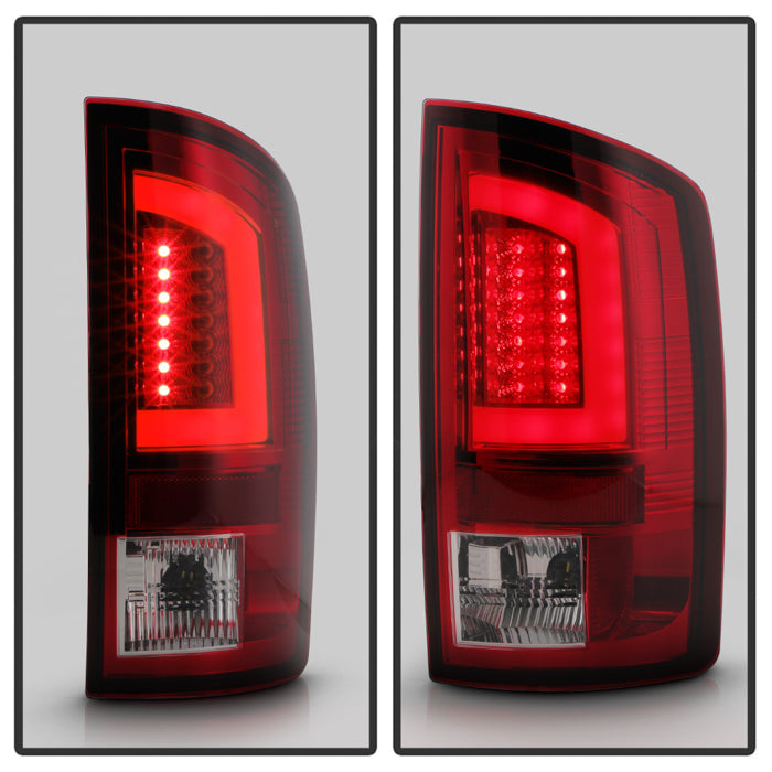 Spyder 03-06 Dodge Ram 2500/3500 V3 Light Bar LED Tail Light - Red Clear (ALT-YD-DRAM02V3-LBLED-RC) 5084132