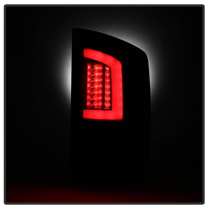 Spyder 07-09 Dodge Ram 2500/3500 V3 Light Bar LED Tail Lights - Blk Smoke ALT-YD-DRAM06V3-LBLED-BSM 5084279
