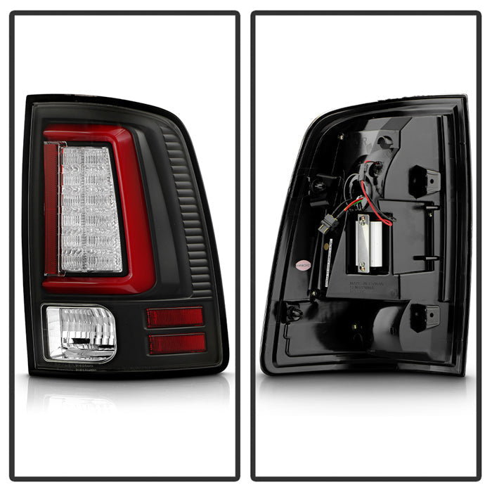 SPYDER 09-18 Dodge Ram Red Light Bar LED Tail Lights - Black (ALT-YD-DRAM09V2-RBLED-Bk) 5089472